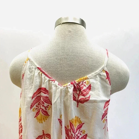 Women Sleeveless Pullover V-Neck Neck Tassels Fully Lined Floral Dress Size PXL - Picture 8 of 11